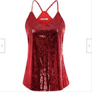 Grace Karin Sleeveless Camisole Sequin Tank Top